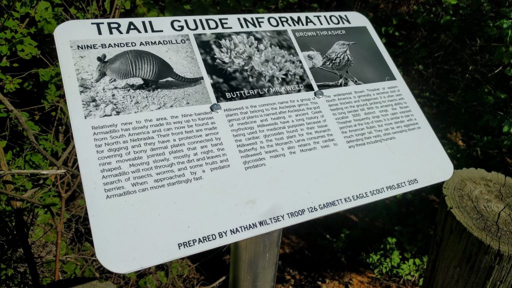 Prairie Spirit Trail Interpretive Sign