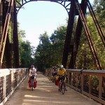 Touring Cyclists on the Southwind Rail Trail